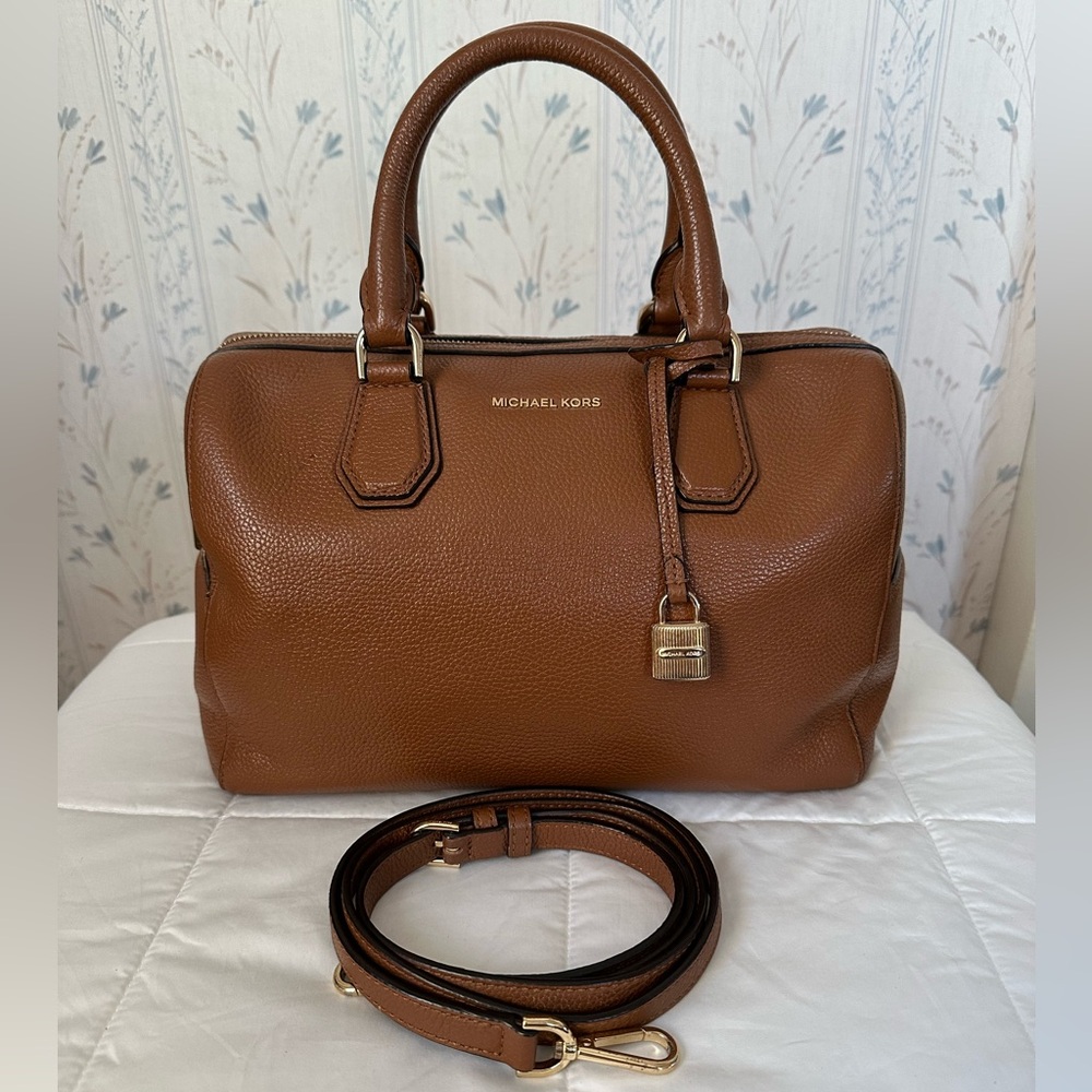 Michael Kors Large Brown Leather Satchel